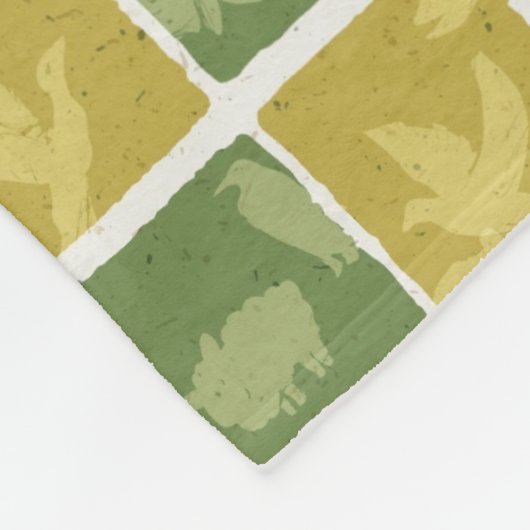 Couverture Polaire motif orienté de zoo (Coin)