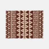 Couverture Polaire Motif ornemental tribal rayé (Devant (Horizontal))