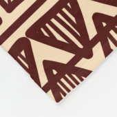 Couverture Polaire Motif ornemental tribal rayé (Coin)
