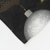 Couverture Polaire Motif Ornements Traditionnels Argent Et Or (Coin)