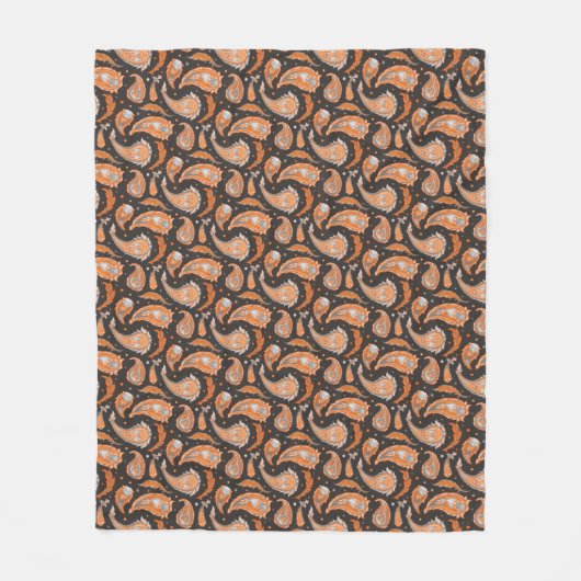 Couverture Polaire Motif Paisley (Devant)