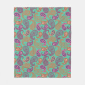 Couverture Polaire Motif Paisleys (Devant)