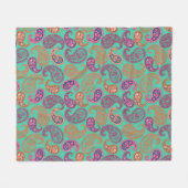 Couverture Polaire Motif Paisleys (Devant (Horizontal))