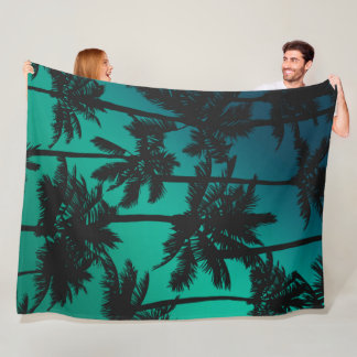 Couverture Polaire Motif Palm Tree