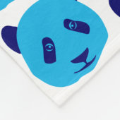 Couverture Polaire Motif Panda Blue (Coin)