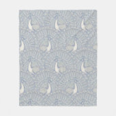 Couverture Polaire motif paon (Devant)