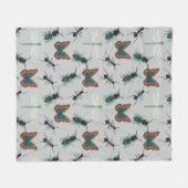Couverture Polaire Motif papillon coloré (Devant (Horizontal))