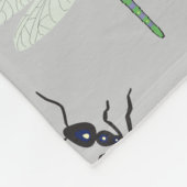 Couverture Polaire Motif papillon coloré (Coin)