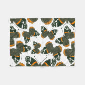 Couverture Polaire Motif papillon de l'amiral rouge (Devant (Horizontal))
