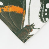 Couverture Polaire Motif papillon de l'amiral rouge (Coin)