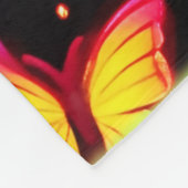 Couverture Polaire Motif Papillon Néon (Coin)
