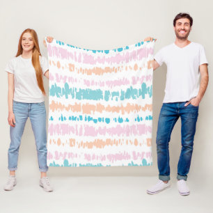 Couverture Polaire Motif Pastel Batik