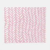 Couverture Polaire Motif pastel pastel sur rose (Devant (Horizontal))