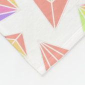 Couverture Polaire Motif Pastel Rainbow Crystals (Coin)