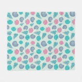 Couverture Polaire Motif Pastel Seashell 1 (Devant (Horizontal))