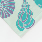 Couverture Polaire Motif Pastel Seashell 1 (Coin)