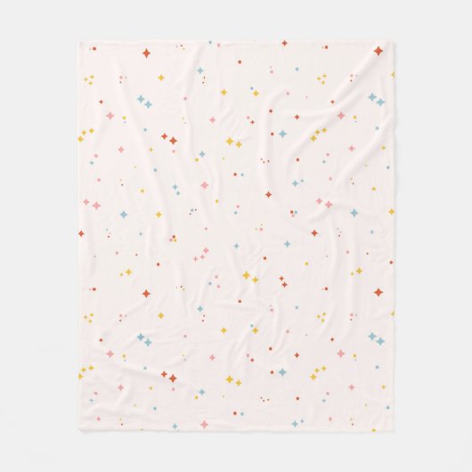 Couverture Polaire Motif Pastel Star (Devant)