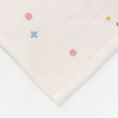 Couverture Polaire Motif Pastel Star (Coin)