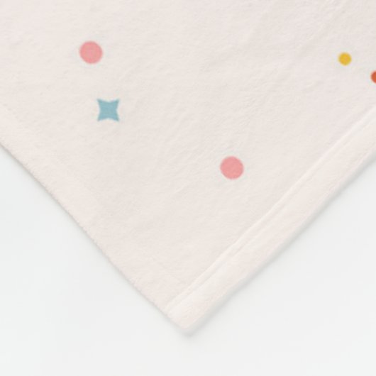 Couverture Polaire Motif Pastel Star (Coin)