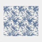 Couverture Polaire Motif Peacock Toile France (Devant (Horizontal))