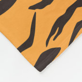 Couverture Polaire Motif Peau de tigre Rayures (Coin)