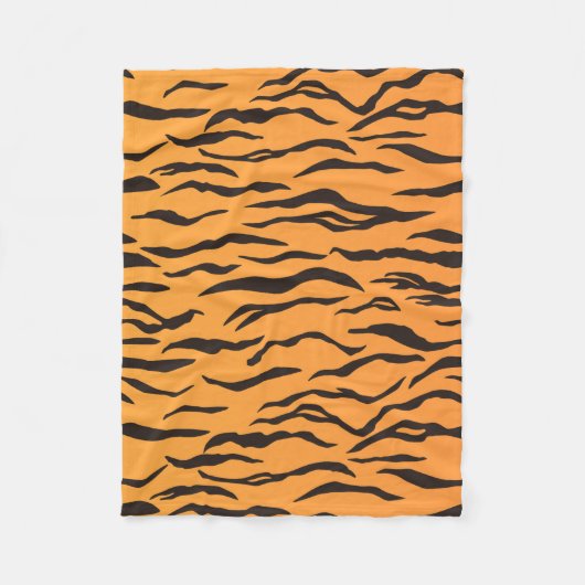 Couverture Polaire Motif Peau de tigre Rayures (Devant)