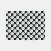 Couverture Polaire Motif peint de boule de golf (Devant (Horizontal))