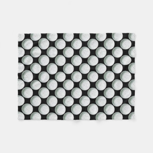 Couverture Polaire Motif peint de boule de golf (Devant (Horizontal))