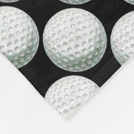 Couverture Polaire Motif peint de boule de golf (Coin)