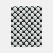 Couverture Polaire Motif peint de boule de golf (Devant)