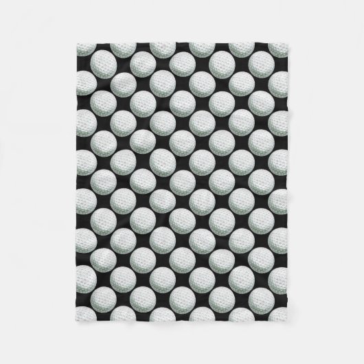 Couverture Polaire Motif peint de boule de golf (Devant)