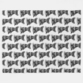 Couverture Polaire Motif pelucheux mignon de chiot de chiwawa (Devant (Horizontal))