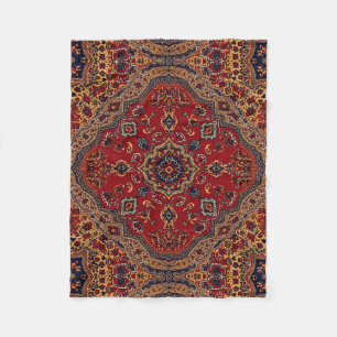 Couverture Polaire Motif persan oriental turc antique vintage