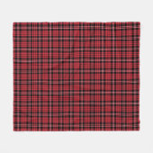 Couverture Polaire Motif Plaid Classique Rouge Et Noir (Devant (Horizontal))