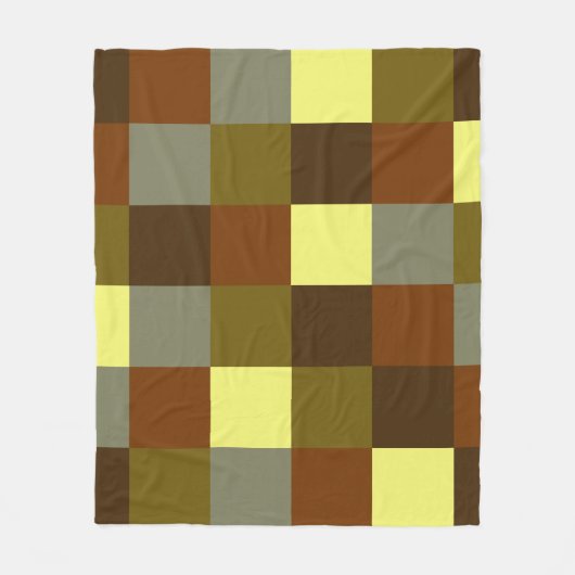Couverture Polaire Motif Plaid de Buffalo Farmhouse Moderne (Devant)