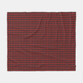 Couverture Polaire Motif plaid rouge et noir (Devant (Horizontal))