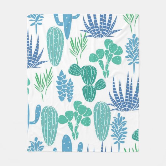 Couverture Polaire motif plante (Devant)