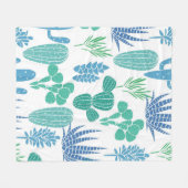 Couverture Polaire motif plante (Devant (Horizontal))