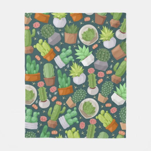 Couverture Polaire motif plante (Devant)