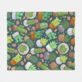 Couverture Polaire motif plante (Devant (Horizontal))