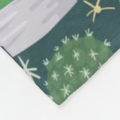 Couverture Polaire motif plante (Coin)