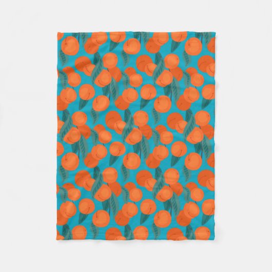 Couverture Polaire Motif plat sans couture avec poches sur branches (Devant)