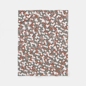 Couverture Polaire Motif points rétro modernes (Devant)
