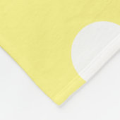 Couverture Polaire Motif Pois Jaune tendance (Coin)