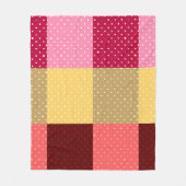 Couverture Polaire Motif Pois monogramme (Devant)