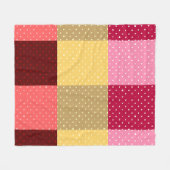Couverture Polaire Motif Pois monogramme (Devant (Horizontal))