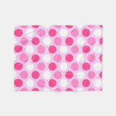 Couverture Polaire Motif pois rose (Devant (Horizontal))