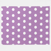 Couverture Polaire Motif Pois tendance violet (Devant (Horizontal))