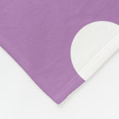 Couverture Polaire Motif Pois tendance violet (Coin)