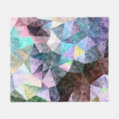 Couverture Polaire Motif polygonal en marbre (Devant (Horizontal))
